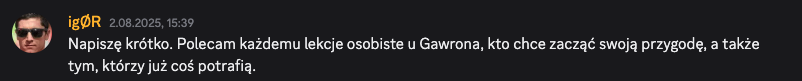 Opinia igØR (2.08.2025) z serwera Discord